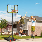 Soozier Portable Basketball Hoop-Solid steel frame with PC backboard – strong and durable 

