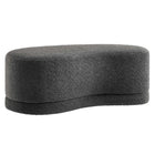 Modway Nimbus 48" Upholstered Ottoman Bench - Cast Slate-Soft Chenille Upholstery
