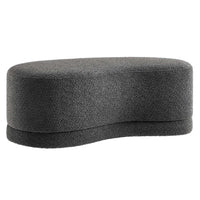 Modway Nimbus 48" Upholstered Ottoman Bench - Cast Slate-Soft Chenille Upholstery