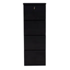 Koss - Classeur vertical de luxe en bois à 4 tiroirs - Espresso-Finition laminée durable-Espresso