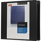 Staples Standard View Binder with D-Rings - 1" - Black-Ring resists gapping for smooth page turning