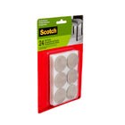 Scotch 1.5" Round Felt Pads - Beige - 24 Pack-Felt helps to move furniture easily