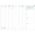 Quo Vadis Ministre Weekly Planner - 16 cm W x 24 cm H - Club Assorted Colours - French-Detachable booklet