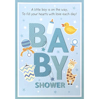 Mill Brook Studio Baby Shower Greeting Cards/Envelopes - 5-3/8" x 7-3/4" - Boy: Toys - 18 Pack-Premium quality greeting cards