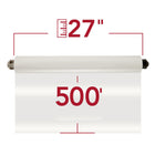 GBC - Film de plastification en rouleau avec capuchon d'extrémité gris EZ Load - Brillant - 27 po x 500' - 1,5 mil - 2 rouleaux-Le film thermique en rouleau de plastification Nap I a une finition brillante et est parfait pour une utilisation avec tous les travaux de plastification standard