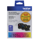 Brother LC101 Colour Ink Cartridges (Cyan, Magenta, Yellow), 3 Pack  (LC1013PKS)-Intelligently engineered to work in seamless unison with your Brother inkjet printer.