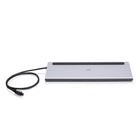 C2G - Station d’accueil USB-C 10-en-1 à triple écran - Argent-Il supporte jusqu’à 100W de puissance pour garder votre portable chargé