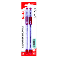 Pentel R.S.V.P. Ballpoint Stick Pens – 0.7mm – Red  -Ballpoint Stick Pen