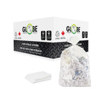 Globe Commercial - Sacs poubelle résistants pour poubelles - 76 x 97 cm - Transparent - Paquet de 200-Le dessus ouvert peut être attaché facilement