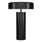 Hudson&Canal Nash 24" Tall Table Lamp with Metal Shade - Blackened Bronze/Blackened Bronze-Mid-century modern design for your living room, workspace, or bed side table