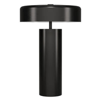 Hudson&Canal Nash 24" Tall Table Lamp with Metal Shade - Blackened Bronze/Blackened Bronze-Mid-century modern design for your living room, workspace, or bed side table