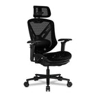 COUGAR - Fauteuil inclinable et pivotante en maille Speeder avec repose-pieds rétractable - Noir-Design inspiré de la course automobile: Cadre élégant inspiré des voitures de course, apportant énergie et style à votre bureau à domicile ou à votre installation de jeu