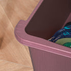 Qaba - Organisateur de rangement pour jouets pour enfants avec 3 bacs en plastique - rose-Facile à nettoyer avec un coup de chiffon  
