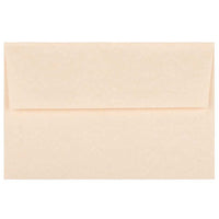 JAM Paper A8 Parchment Invitation Envelopes - 5.5" x 8.125" - Natural Recycled - 50 Pack -Colour: Natural / Tan, Envelopes feature a marbled parchment finish for an elegant touch