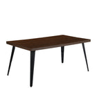 Homy Casa 63" Multi-Functional Writing Desk - Walnut Finish-Spacious Desktop – 63" wide surface accommodates computers, books, and more