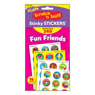 TREND Fun Friends Stinky Stickers Variety Pack - 3 Packs of 240-24 sticker designs, 240 stickers per pack, sold as 3 packs for a total of 720 stickers