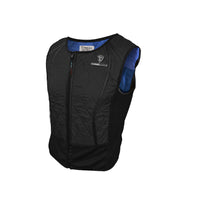 TechNiche Hybrid Sport Vest, Black, Small-Front zipper closure, with mesh ventilation and scoop neck design