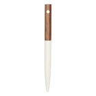 Gry Mattr − Stylo à bille en bois et métal crème − 0,7 mm − encre noire-Encre noire