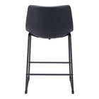 Zuo Smart Counter Stool - Black - Set of 2-3 year limited warranty