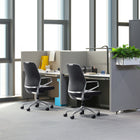 Decent Living Standard Height Back Office Chair - Off White-Standard height back gives good support