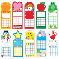 Creative Shapes Personal Incentive Charts Seasonal Pack - 240 Pack-Ideal for positive reinforcement, each chart has 25 squares, plenty of spaces for achievable goals and using with stickers, stamps, pens and more.
