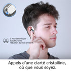 MyBat - Écouteurs Open-Ear XL Design Lab - Blanc - Candy Swirl-Convient à : Les amateurs de mode, les sportifs, et tous ceux souhaitant rester conscients de leur environnement avec style