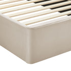 Modway - Solana Arqué Performance Velvet Lit plateforme Queen, Amande-Capacité de poids : 800 lb.