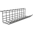 ShoppingAll Under Desk Cable Management Organizer Sturdy Metal Cable Tray - Black-WIDE & SPACIOUS RACK: Wide storing space provides a piece of mind keeping your cables and power strips out of your sight. Get the messy wires under your table out of the way and boost your performance in a clean workstation.