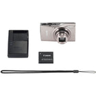 Canon PowerShot ELPH 360 HS A Digital Camera - Silver-Creative Shot mode takes a photo, saves five copies, and can apply 46 filter options based