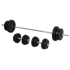 Soozier 145 lb Adjustable Dumbbell & Barbell Set-Just takes a few seconds to assemble it, then you can focus on exercise 