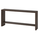 Hudson&Canal Osman 64"W Console Table - Alder Brown-Tabletop features a weight capacity of 55 lbs, lower shelf can hold 35 lbs