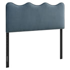 Modway Athena Stain-Resistant Performance Velvet King Size Headboard - Cadet Blue-Stain-Resistant Performance Velvet