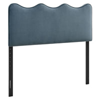 Modway Athena Stain-Resistant Performance Velvet King Size Headboard - Cadet Blue-Stain-Resistant Performance Velvet