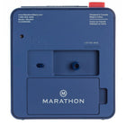Marathon Analog Desk Alarm Clock with Auto-Night Light - Blue (CL030053BL)-Face Size: 3.5 x 3.8 in (9 x 9.6cm)