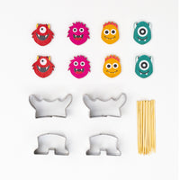 Kikkerland Monster Fruit Cutters-First set comes pre-assembled