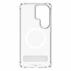 Blu Element Dropzone Rugged Kickstand Cell Phone Case with Magnets for Galaxy S26 Ultra - Clear-Kickstand for vertical and horizontal viewing 