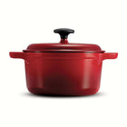 Tramontina 3.5 Qt Enameled Cast Iron Covered Dutch Oven - Red-The Tramontina cast iron Dutch oven is oven-safe up to 400 degrees Fahrenheit