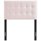Modway Lily Biscuit Tufted Performance Velvet Twin Headboard - Pink-Dense Foam Padding