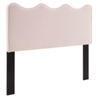 Modway Athena Performance Velvet Twin Headboard - Pink-Modern Twin Headboard