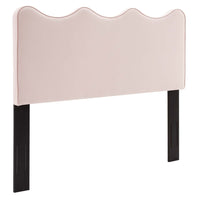 Modway Athena Performance Velvet Twin Headboard - Pink-Modern Twin Headboard