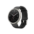 Amazfit - Active 2 Smartwatch avec bracelet en cuir et cardiofréquencemètre - 44 mm - Noir-Grand écran de 1,32« , boîtier de 1,73 » (44 mm), luminosité de 2 000 nits