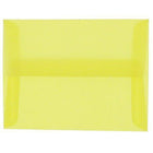 JAM Paper - Enveloppes d'invitation A2 en vélin translucide - 4,375 po x 5,75 po - Jaune primaire - paquet de 25 (PACV606)-Couleur : jaune primaire.