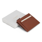 Champs - Porte-cartes zippé en cuir Onyx - Marron-6 fentes pour cartes de crédit
