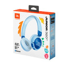 JBL Junior 320 Wireless On-Ear Kids Headphones - Blue-6.89" L x 1.75" W x 6.89" H