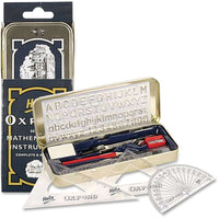Helix 10 Piece Helix Oxford Mathematical Instrument Set-Metal tin for easy transport