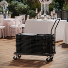 Flash Furniture – Chariot pour chaises pliantes, noir-Poignée tubulaire de 1 pouce