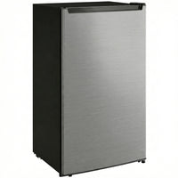 HOMCOM Compact Mini Freezer with Adjustable Temperature - 2.1 cu. ft. - Silver-2.1 Cu.Ft. (59.5 L) capacity provides enough room for frozen food, drinks, and ice cream