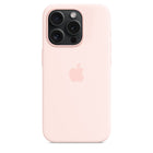 Apple - Étui en silicone avec MagSafe pour iPhone 15 Pro - Rose clair-Couleur : Rose clair
