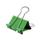 JAM Paper Colourful Binder Clips - Medium - 1 1/4" - Green - 15 Pack-Size: Medium 1.25 inch (32mm) | Easily spring back into shape when removed
