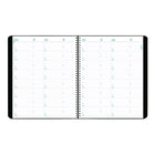 Blueline 2025-2026 Essential 16-Month Monthly Planner - 11" x 9-1/16" - Black - Bilingual-Telephone and address section